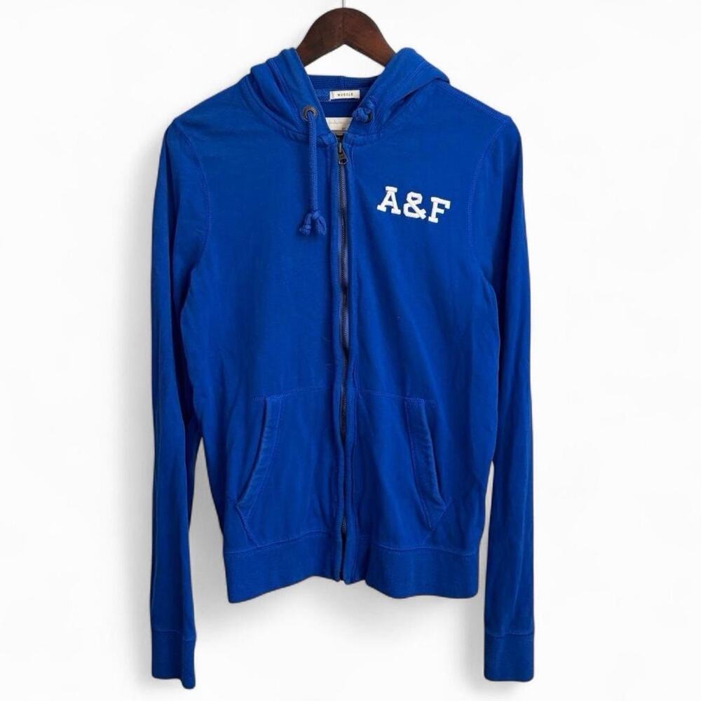 Vintage Y2K Abercrombie & Fitch Cute Muscle Preppy Women’s M Zip Up Hoodie